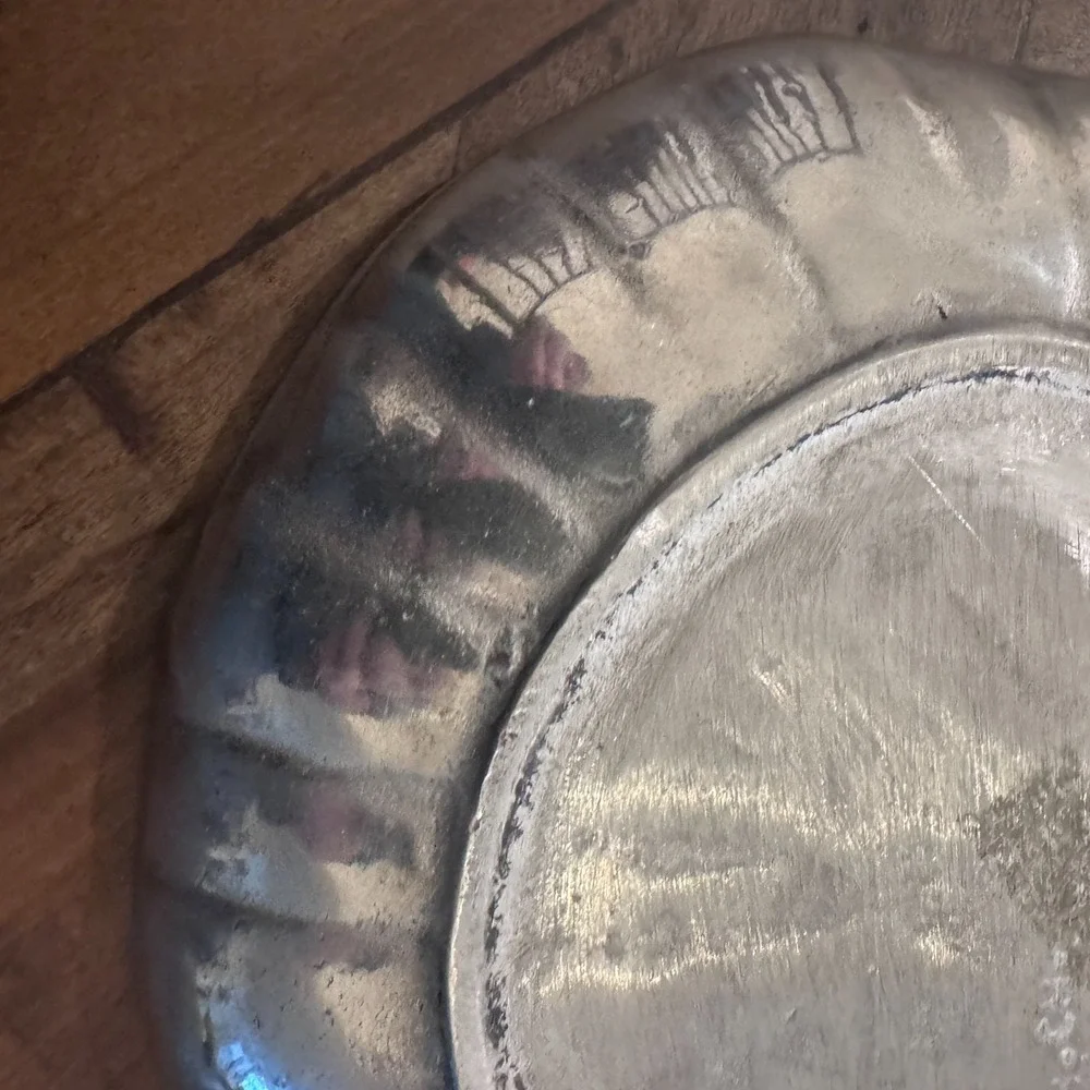 Clam Shell Aluminum‎ Tone Metal Dish Bowl Platter 8